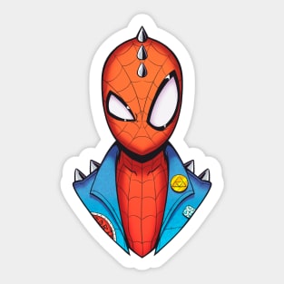 Spiderman Punk sticker Sticker